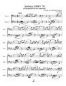 Bach, Johann Sebastian: Sinfonia 5 BWV 791